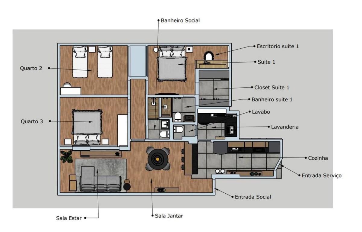 Lux 29 - Modern 3 Bedrooms In Copacabana Near Apartamento Río de Janeiro